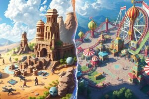 Sandbox vs. Theme Park: Różne podejścia do projektowania światów MMO