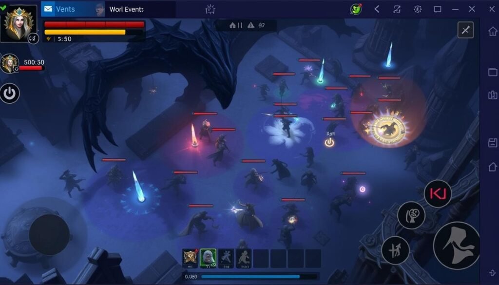 Dynamiczne wydarzenie światowe w Shadow Hunters - jedna z najlepszych gier MMO na Androida 2025