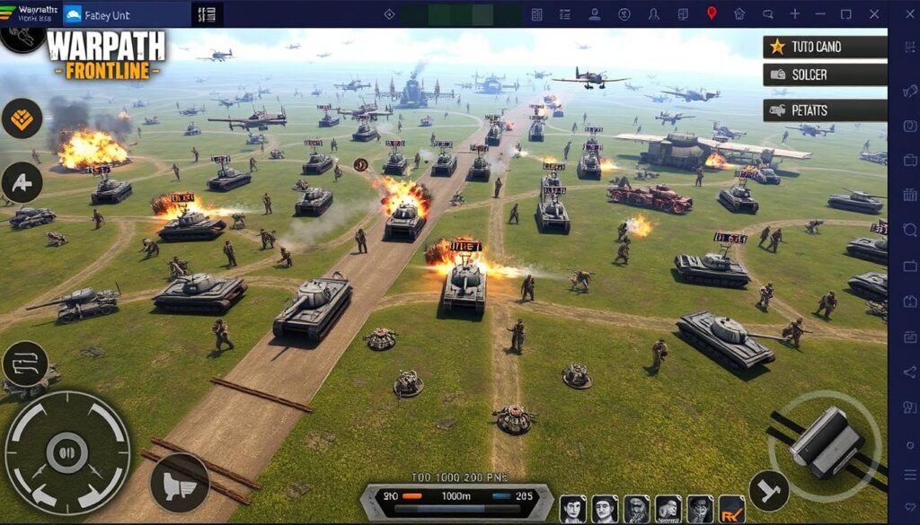 Taktyczna bitwa 100vs100 w Warpath: Frontline - militarne MMO na Androida z 2025 roku